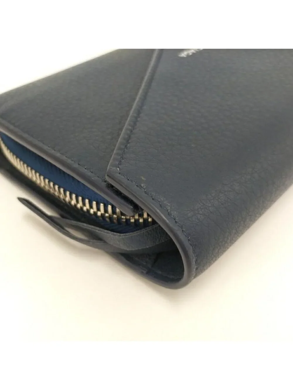Balenciaga Paper Mani Bifold Wallet Leather Navy - Picture 5 of 10